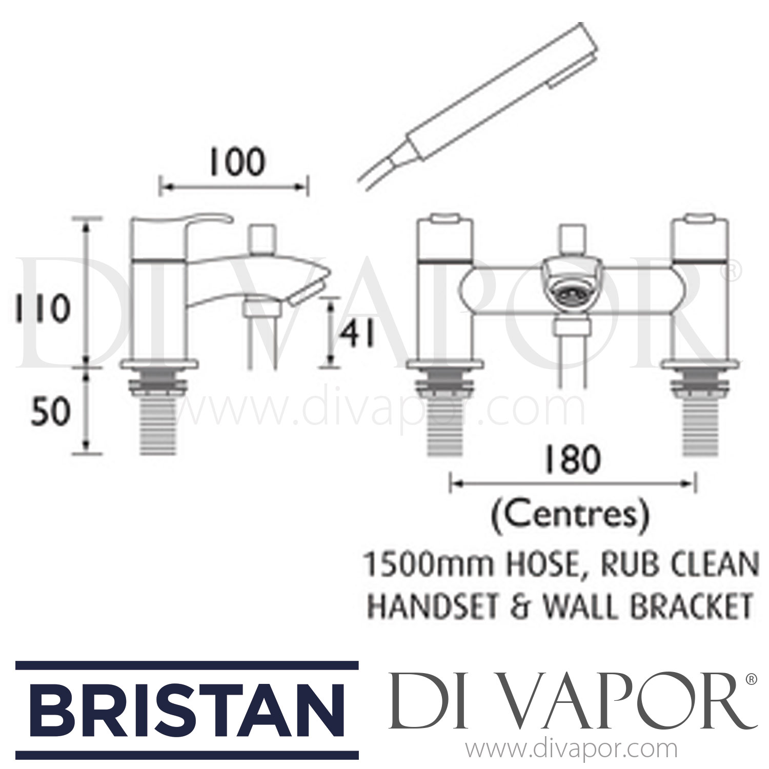 Bristan CAP BSM C Capri Bath Shower Mixer Spare Parts